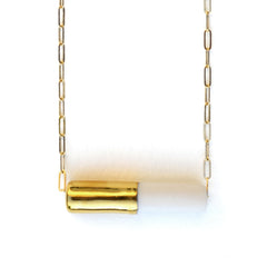 pipeline necklace on long chain - ASH Jewelry Studio