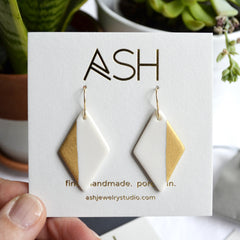 diamond dangle earrings - ASH Jewelry Studio - 2