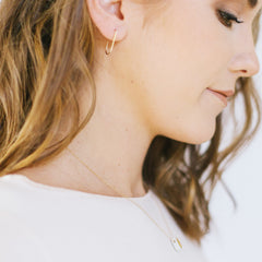 arc earring, droplet necklace set - ASH Jewelry Studio - 2
