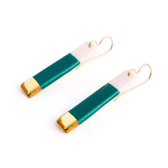 bar earrrings in teal - ASH Jewelry Studio - 3