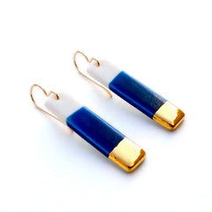 bar earrings in royal blue - ASH Jewelry Studio - 3