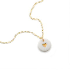 tiny gold heart necklace - ASH Jewelry Studio - 2