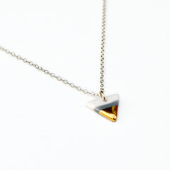 tiny gray triangle necklace - ASH Jewelry Studio - 2