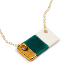 bar necklace in teal - ASH Jewelry Studio - 2