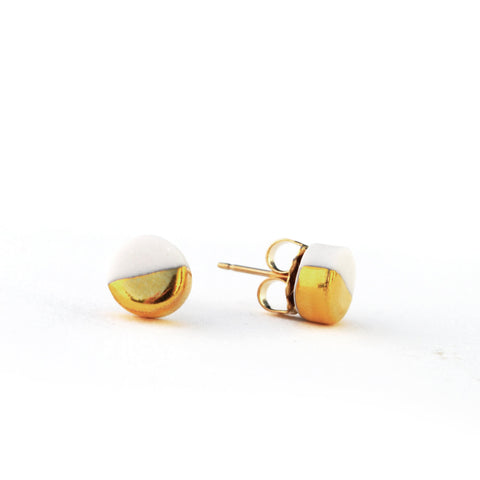 tiny orb stud earrings