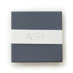 petite hexagon studs in gray - ASH Jewelry Studio - 4