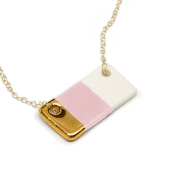 blush pink bar necklace - ASH Jewelry Studio - 2