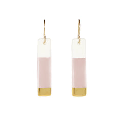 bar earrings in pink - ASH Jewelry Studio - 3