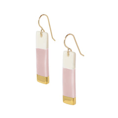 bar earrings in pink - ASH Jewelry Studio - 2