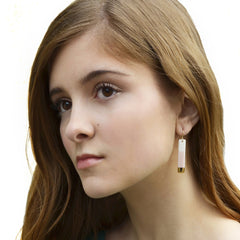 bar earrings in pink - ASH Jewelry Studio - 4