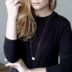 deco necklace on long chain - ASH Jewelry Studio - 3