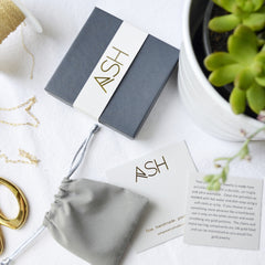 tiny gray rectangle necklace - ASH Jewelry Studio - 5