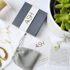 bar earrings in gray - ASH Jewelry Studio - 7