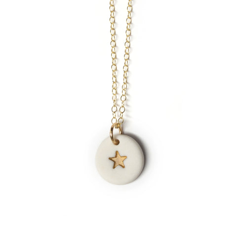 tiny gold star necklace