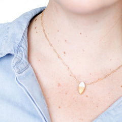 curve earrings, ellipse necklace set - ASH Jewelry Studio - 2