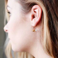 triangle pipeline earrings - ASH Jewelry Studio