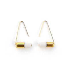 triangle pipeline earrings - ASH Jewelry Studio