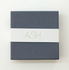 petite hexagon studs in blue - ASH Jewelry Studio - 4