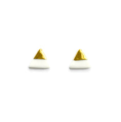 petite triangle stud earrings - ASH Jewelry Studio - 2
