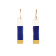 bar earrings in royal blue - ASH Jewelry Studio - 2