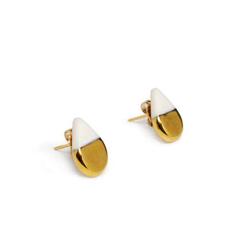 tiny drop stud earrings