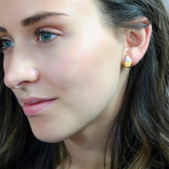 tiny drop stud earrings - ASH Jewelry Studio - 4