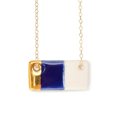 bar necklace in royal blue - ASH Jewelry Studio - 1