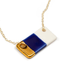 bar necklace in royal blue - ASH Jewelry Studio - 2