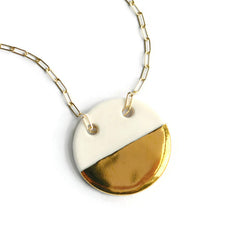 large circle necklace in gold - ASH Jewelry Studio - 2