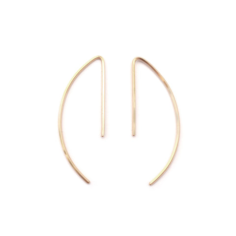 curve hoop earrings