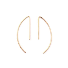 curve hoop earrings